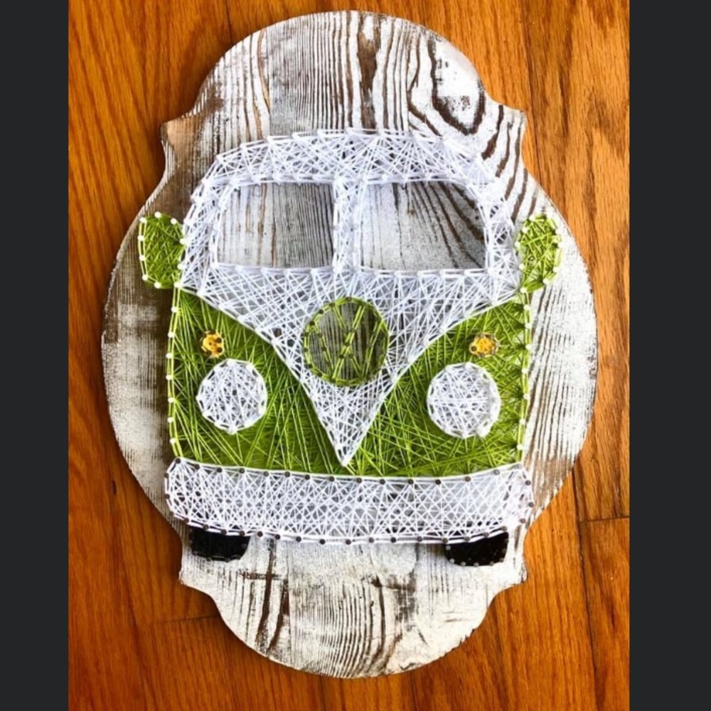 Volkswagen Van Wall String Art